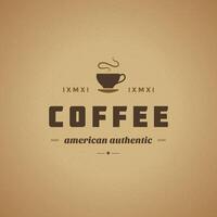 caffè negozio logo design elemento vettore
