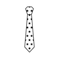 cravatta icona. cravatta illustrazione cartello. cravatta simbolo o logo. vettore