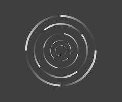 astratto Linee nel cerchio modulo, design elemento, geometrico forma, a strisce confine telaio per Immagine, tecnologia il giro logo, spirale illustrazione vettore