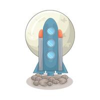 illustrazione del razzo vettore