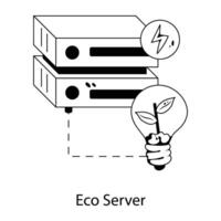 di moda eco server vettore