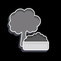 icona broccoli. relazionato per salutare cibo simbolo. lucido stile. semplice design illustrazione vettore