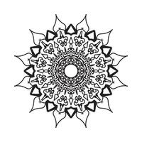 elementi di decorazione d'arte mandala modello circolare. vettore