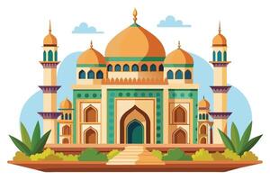 bellissimo islamico moschea illustrazione vettore