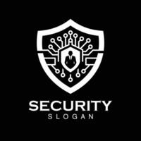 tecnologia scudo sicurezza logo design modello elemento vettore