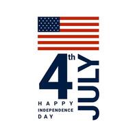 unito stati indipendenza giorno, 4 ° di luglio americano libertà, adatto per sfondi, magliette, Abiti, manifesti, banner e altri vettore