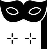 maschera glifo icona design vettore