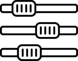 impostazioni linea icona design vettore