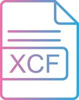 xcf file formato linea pendenza icona design vettore