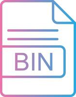 bidone file formato linea pendenza icona design vettore