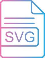 svg file formato linea pendenza icona design vettore