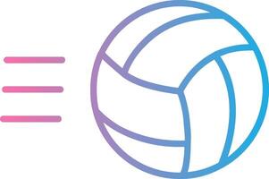 volley palla linea pendenza icona design vettore