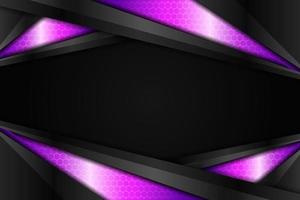 moderna tecnologia di sfondo realistico lucido diagonale metallico viola e scuro vettore