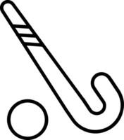 hockey linea icona design vettore