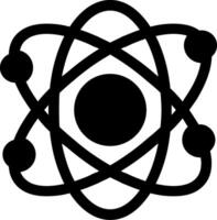 atomico glifo icona design vettore