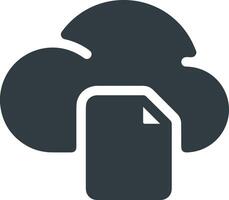 dati Conservazione icona simbolo Immagine per Banca dati illustrazione vettore