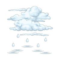 illustrazione di pioggia vettore