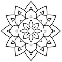 mente rilassante colorazione pagina mandala per adulti colorazione pagina mandala per adulti colorazione mandala vettore