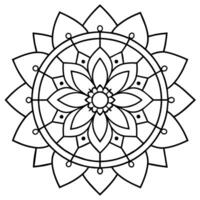 mente rilassante colorazione pagina mandala per adulti colorazione pagina mandala per adulti colorazione mandala vettore