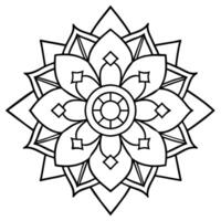 mente rilassante colorazione pagina mandala per adulti colorazione pagina mandala per adulti colorazione mandala vettore