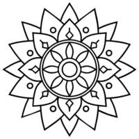 mente rilassante colorazione pagina mandala per adulti colorazione pagina mandala per adulti colorazione mandala vettore