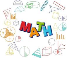 icona del carattere matematico con formula vettore