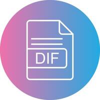 diff file formato linea pendenza cerchio icona vettore