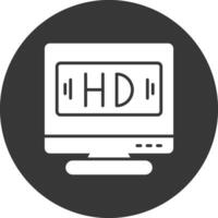 HD glifo rovesciato icona vettore