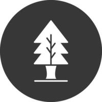 icona glifo ad albero invertito vettore