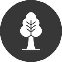 icona glifo ad albero invertito vettore