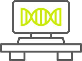 dna filo linea Due colore icona vettore