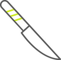 icona a due colori della linea di coltello vettore