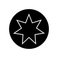 sunburst icona . stella illustrazione cartello. prezzo etichetta simbolo. vettore