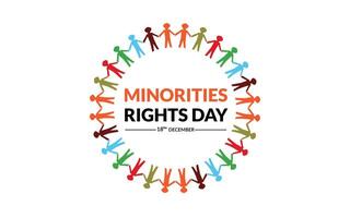 minoranze diritti giorno. vettore