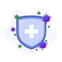 virus protezione logo immagini illustrazione design vettore