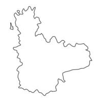 carta geografica di il Provincia di valladolid, amministrativo divisione di Spagna. illustrazione. vettore
