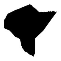 mandera contea carta geografica, amministrativo divisione di kenya. illustrazione. vettore