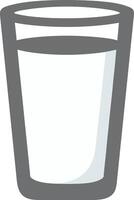 bicchiere di latte icona illustrazione. vettore