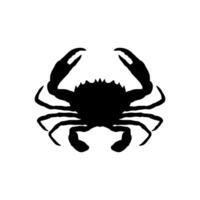 Immagine di Granchio silhouette. Granchio o crostaceo piatto icona per cibo applicazioni e siti web. frutti di mare negozio logo il branding modello per mestiere cibo confezione o ristorante design. vettore