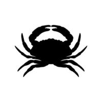 Immagine di Granchio silhouette. Granchio o crostaceo piatto icona per cibo applicazioni e siti web. frutti di mare negozio logo il branding modello per mestiere cibo confezione o ristorante design. vettore