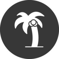 icona del glifo della palma invertita vettore