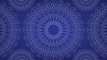 moderno elegante lusso blu mandala sfondo vettore