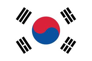 nazionale bandiera di Sud Corea. Sud Corea bandiera. agitando Sud Corea bandiera. vettore