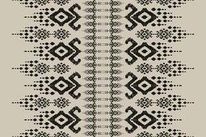 ikat tribale indiano senza soluzione di continuità modello. etnico azteco tessuto tappeto mandala ornamento nativo boho gallone tessile.geometrico africano americano orientale tradizionale illustrazioni. ricamo stile vettore