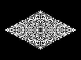 diamante lusso ornamento floreale illustrazione vettore