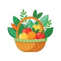 un' varietà di frutta illustrazione vettore