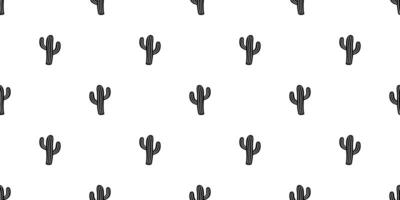 cactus senza soluzione di continuità modello deserto botanica fiore pianta giardino cartone animato piastrella sfondo ripetere sfondo sciarpa isolato illustrazione scarabocchio design vettore