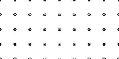 cane zampa senza soluzione di continuità modello gatto orma orso francese bulldog gattino cartone animato isolato piastrella sfondo ripetere sfondo sciarpa scarabocchio illustrazione design vettore