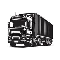 camion icona illustrazione silhouette vettore