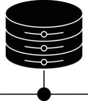 Conservazione dati icona simbolo Immagine per Banca dati illustrazione vettore